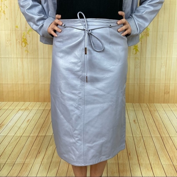 VINTAGE Siena Studio Lavender Leather 3 Piece Set - Picture 5 of 11